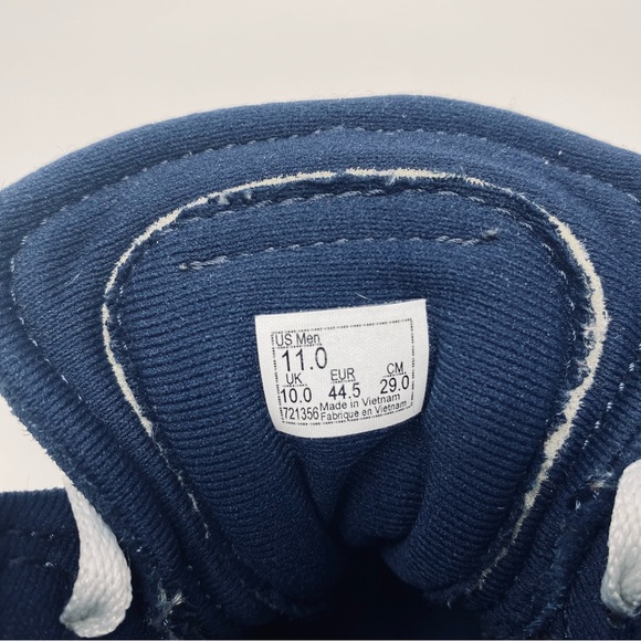 VANS Men's 11 Filmore Navy Blue Denim High-Top SK8 Shoes Sneakers Streetwear - Picture 14 of 15